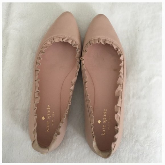 kate spade Nicole ruffle pointed flats shoe 6.5 - Picture 12 of 16